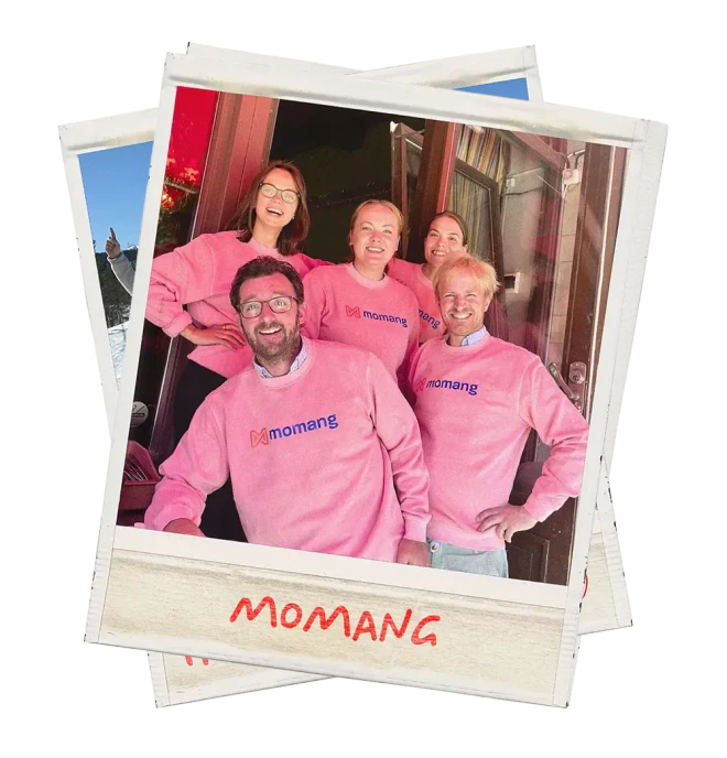 Momang team and company artwork
